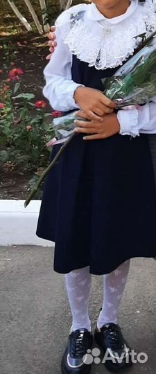 Школьная форма для девочки 128-140 синяя