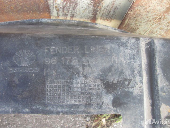 Подкрылок передний правый дэу нексия daewoo nexia