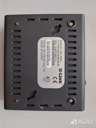 D Link DSL-2500U