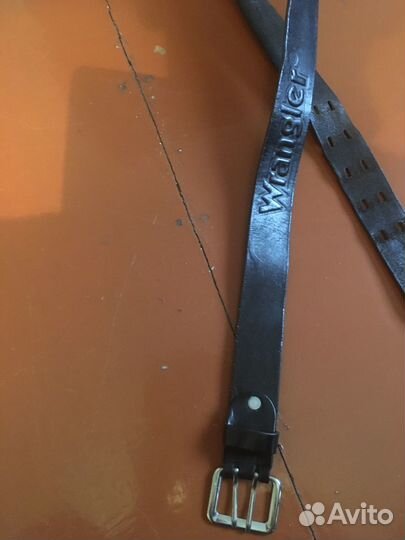 Мужской кожаный ремень Wrangler винтаж