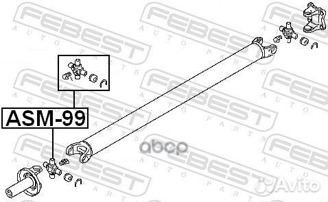 Крестовина карданного вала mitsubishi pajero SP