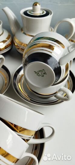 Чайный сервиз СССР Дороги, кофейный Вербилки