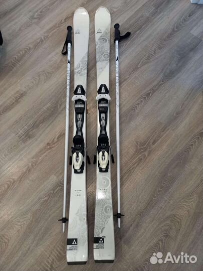 Горные лыжи fischer+чехол+палки+ ботинки+ очки