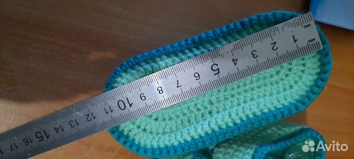 Детские вязанные ботиночки