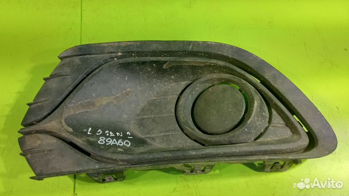 Накладка бампера левая для Renault Logan 2