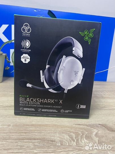 Проводные наушники Razer Blackshark V2 X белые