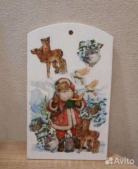 Доска разделочная новогодняя