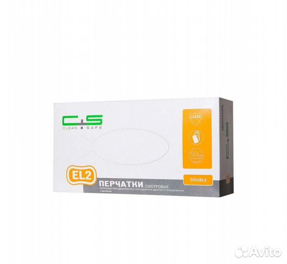 Clean safe перчатки латексные xs.Dermagrip Classic