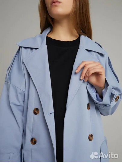 Плащ тренч женский 48 длинный