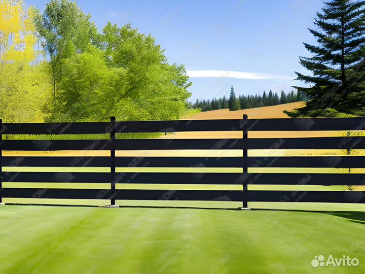Забор Ранчо горизонтальный