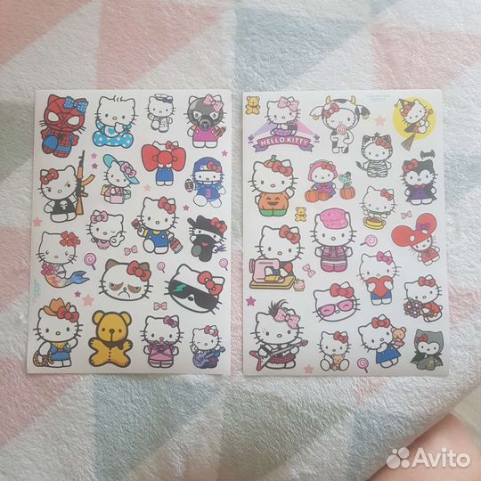 Наклейки с Куроми и хэллоу Кити