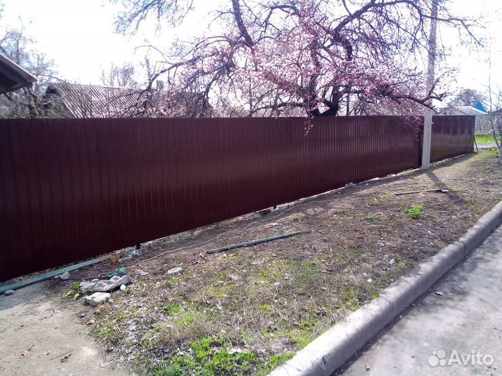 Установка забора