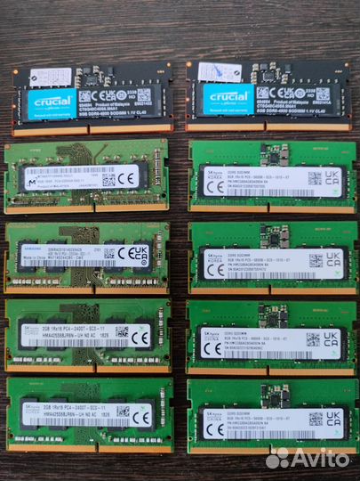 Оперативная память sodimm ddr4,5 (2,4,8,16gb)