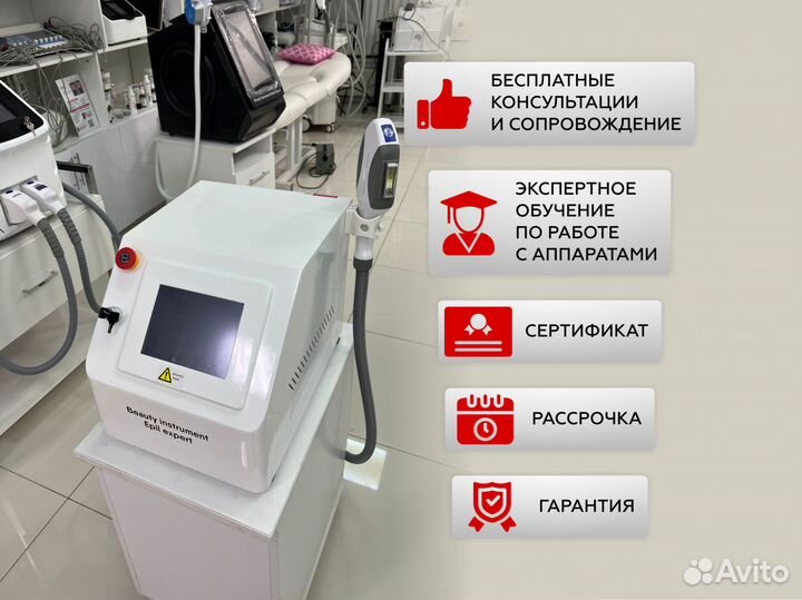 Косметологический аппарат для SHR-эпиляции и Элоса