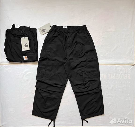 Брюки Carhartt Jet Cargo Pant Black Rinsed Оригина