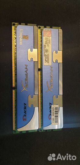 Оперативная память ddr3 6gb 1600 kingston HyperX