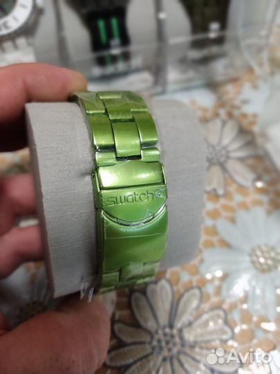 Часы Swatch новые (хронограф)