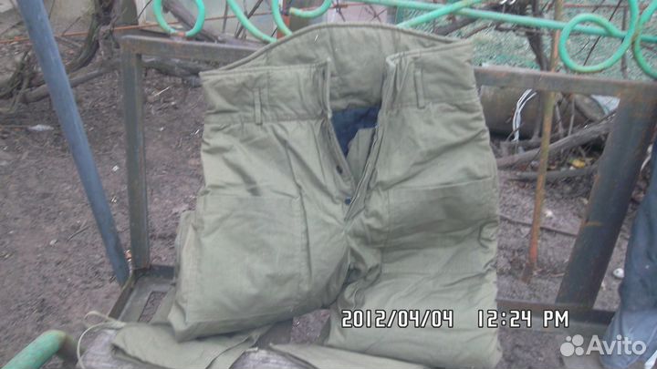 Теплые ватные штаны
