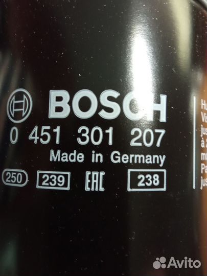 Фильтр масляный bosch 0451301207