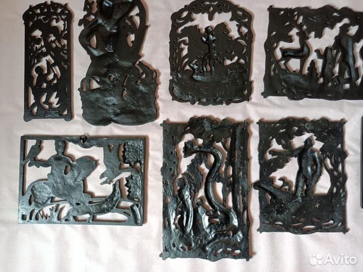 Коллекция Плакеток Настенное Панно Касли Чугун 12ш