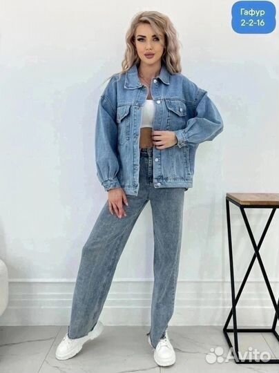 Джинсовая куртка 48 50 52 54