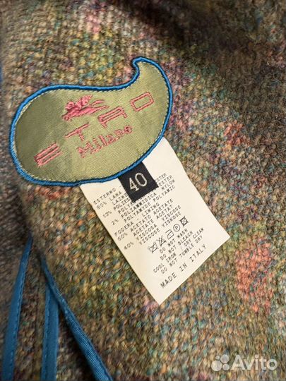 Пиджак Etro, оригинал, шерсть, 40it