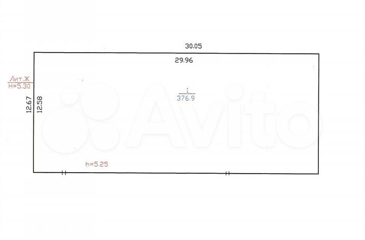 Производство, 377 м²