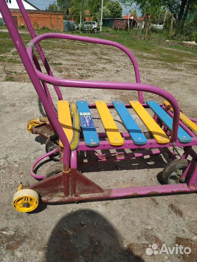 Детские санки на колесах
