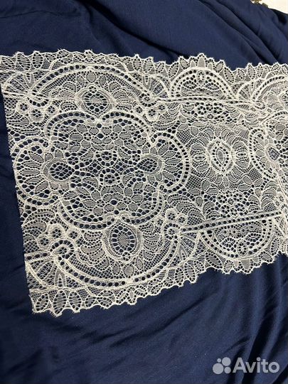 Ткань Кружево стрейч, стразы