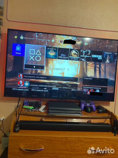 Sony playstation 4 pro с 3 играми + 3 геймпада