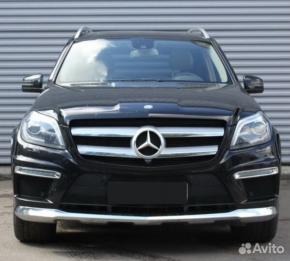 Диффузор передний хром Mercedes GL 166 63 AMG