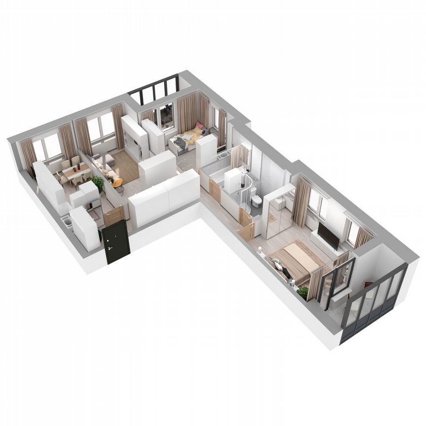 3-к. квартира, 74,2 м², 10/27 эт.