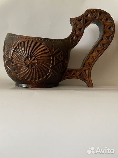 Ковш, резьба по дереву, ручная работа