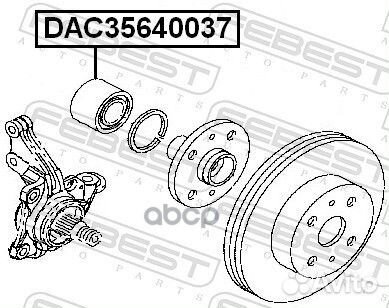 Подшипник ступ.daihatsu sirion M300 04-10 пер