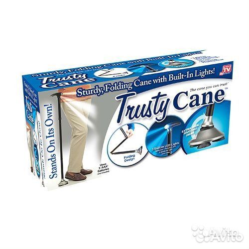 Трость с Led фонариком Trusty Cane