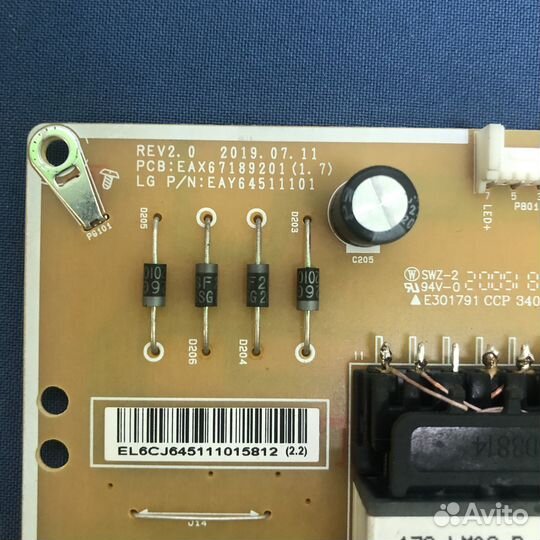 Продам блок питания для тв LG 49UK6200PLA