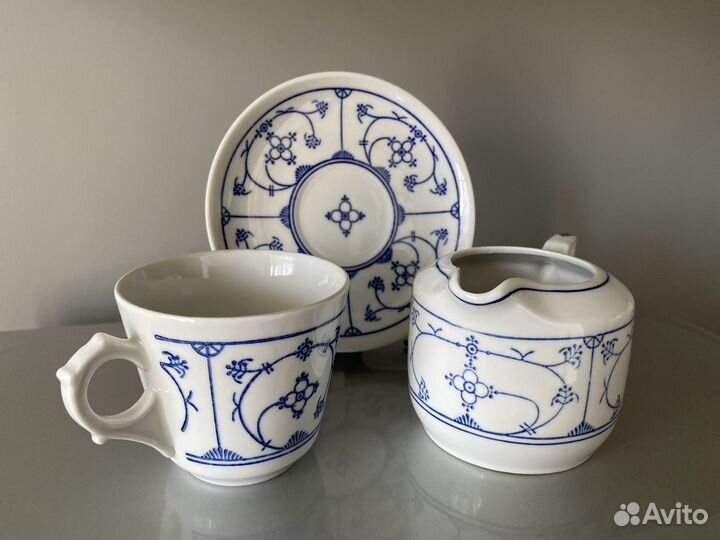 Кофейный сервиз гдр Синий лук Jager Eisenberg