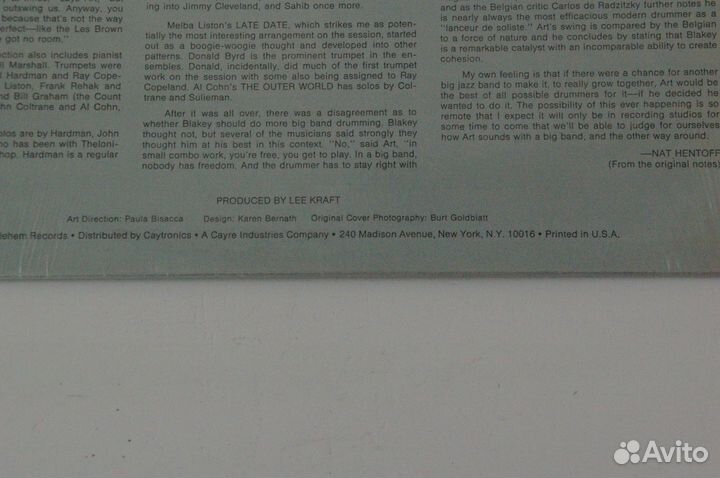 Пластинка Art Blakey Big Band USA 76