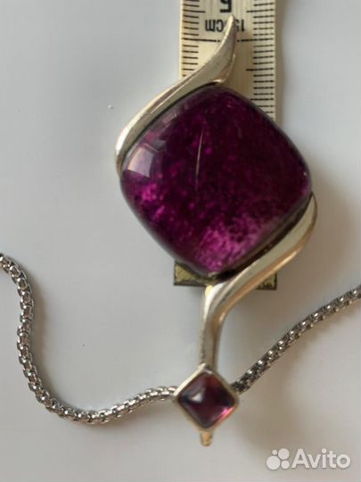 Цепочка с подвеской в форме капли