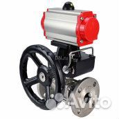 Кран шаровой DN.ru BV3232P(3pc) -FP-F-ISO-H Ду65 Ру25, трехсоставной полнопроходной фланцевый, нержа