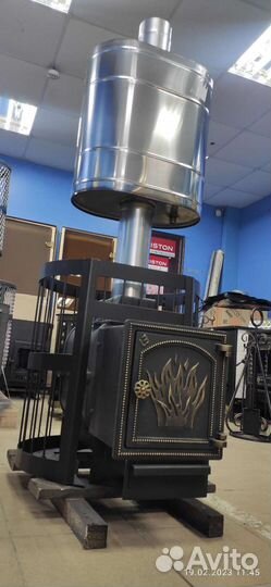 Печь для бани Везувий Легенда 16 (дт-4) + Бак 55л