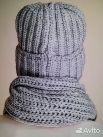 Шапка зимняя женская+ снуд