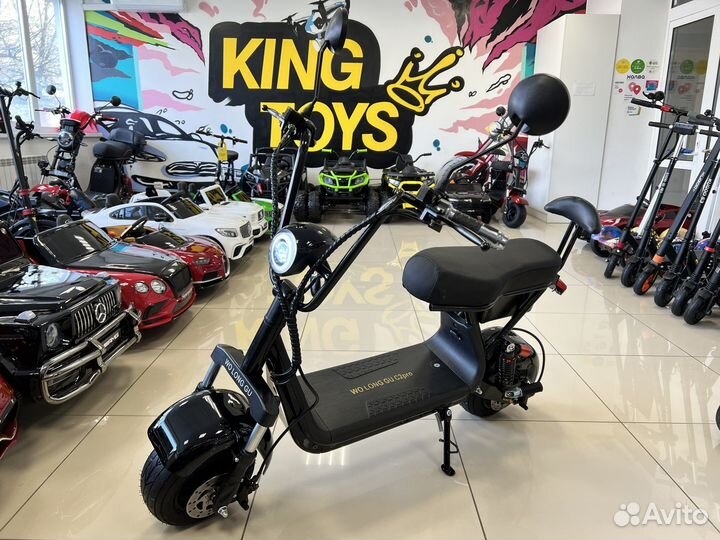 Электроскутер Wolong C2 PRO 1000W 48V 20Ah NEW
