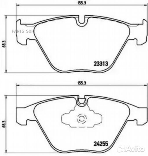 Brembo P06055 Колодки торм.пер