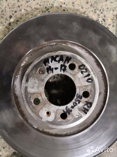 Porsche Macan 14- 350x34 Передние тормозные диски