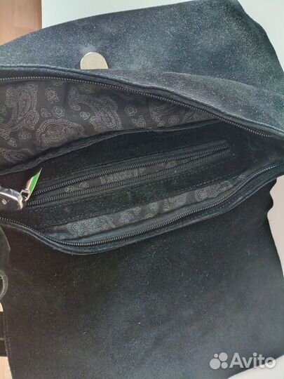 Сумка кросс-боди натуральная замша