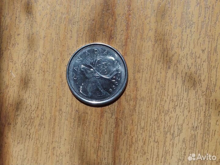 Монета 25 центов 2006 года