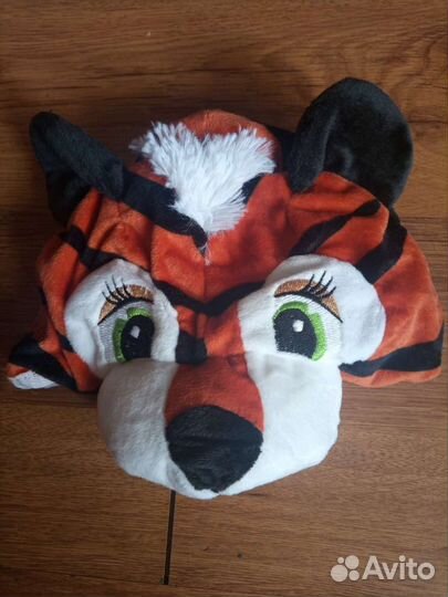 Маска шапка тигр