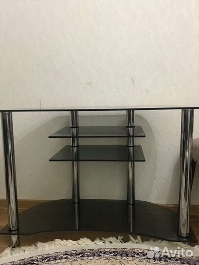 Стеклянная тумба под тв подставка для телевизора