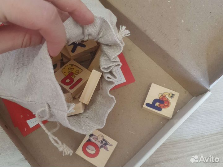 Лото деревянное азбука